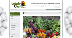 Desktop Screenshot of leighcourtfarm.org.uk